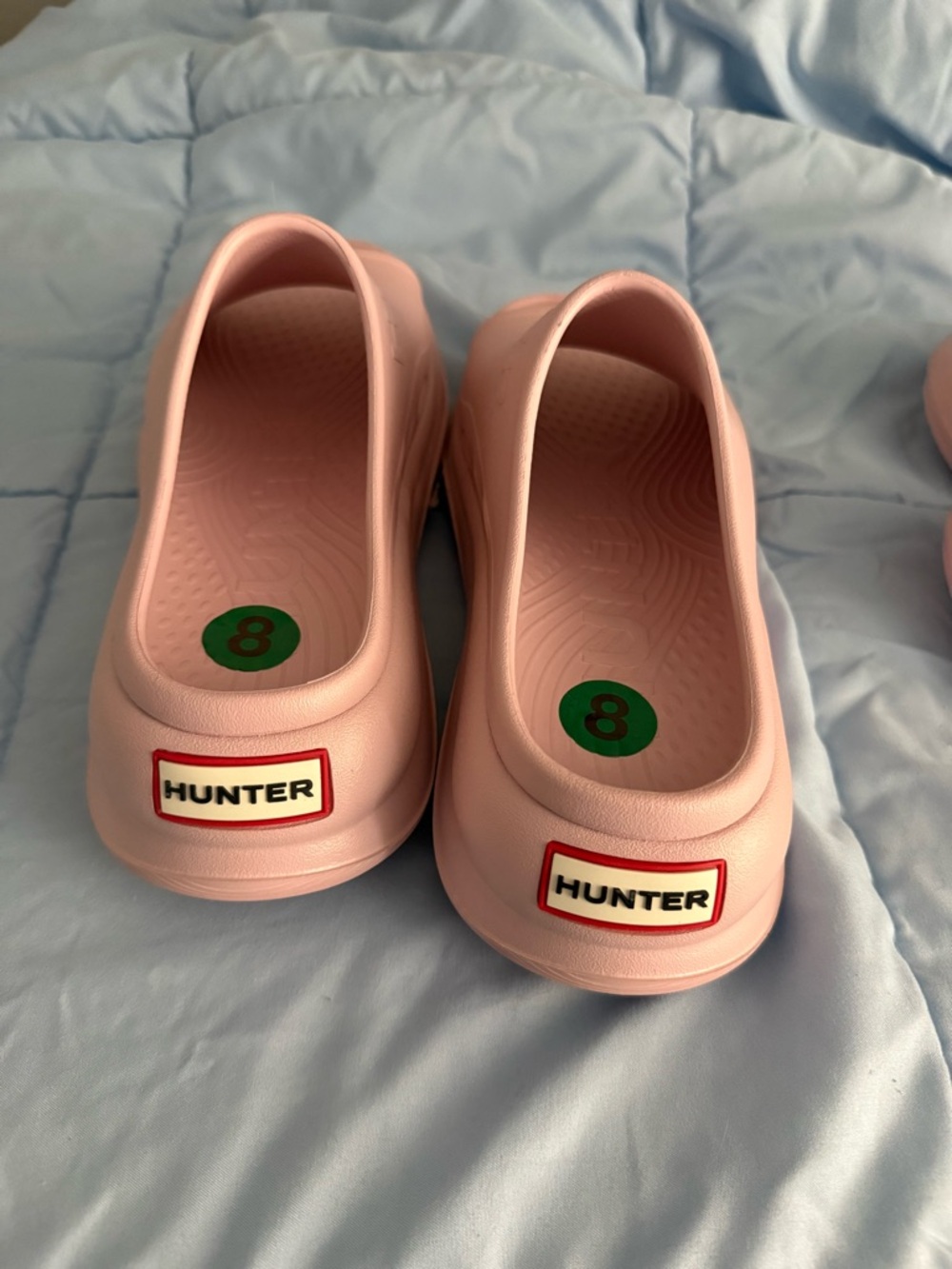 Hunter Kids Light Pink Slip-On Water Clogs